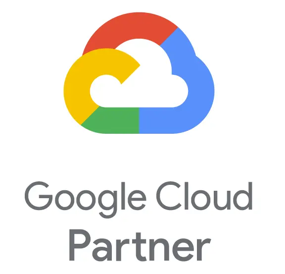 

Electric-blue logo with "3" & Google Cloud text, a