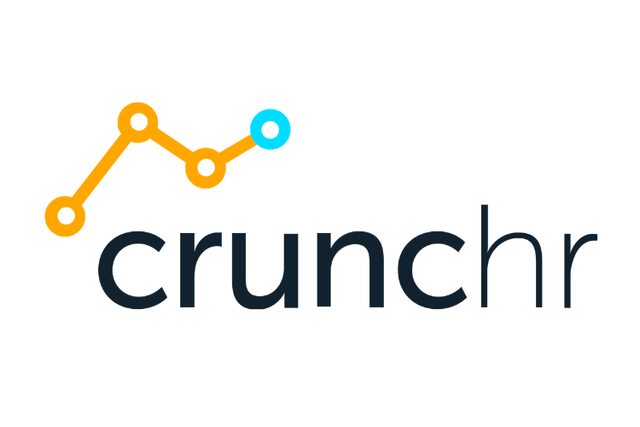 

Electric blue logo w/ "crunchr" text for a brand