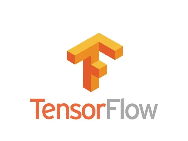 

"Logo showcasing TensorFlow; a brand, symbol, artwork