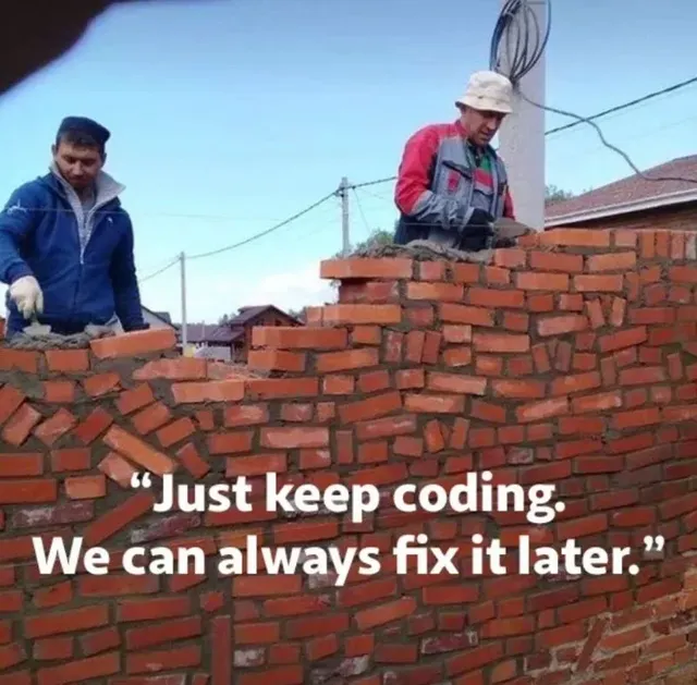 
Sky, clouds, roof: "Coding away, sky's the limit