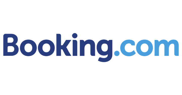 

Electric-blue "Booking.com" font logo - trademark graphics