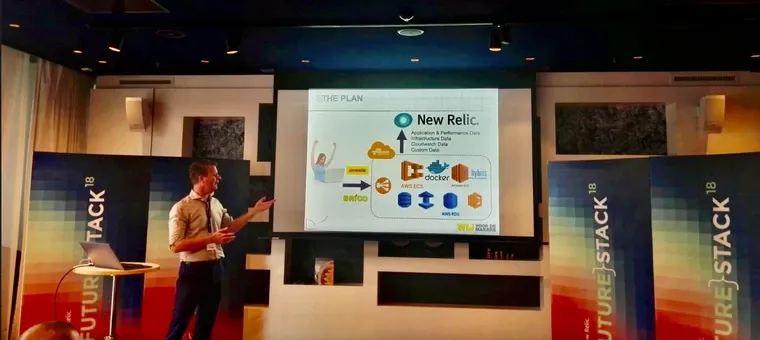 

"New Relic logo w/ text 'FUTURE STACK18