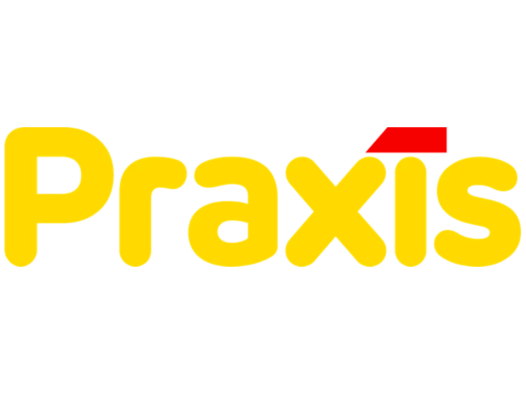 

"Logo for Praxis: "Praxis" written